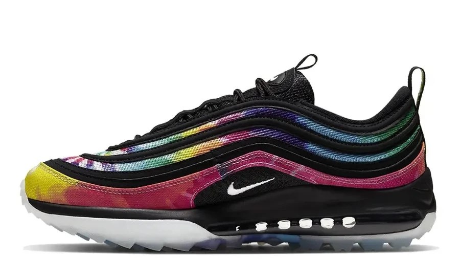 Nike Air Max 97 Golf Tye Die Black CK1219 001 Dead Stock