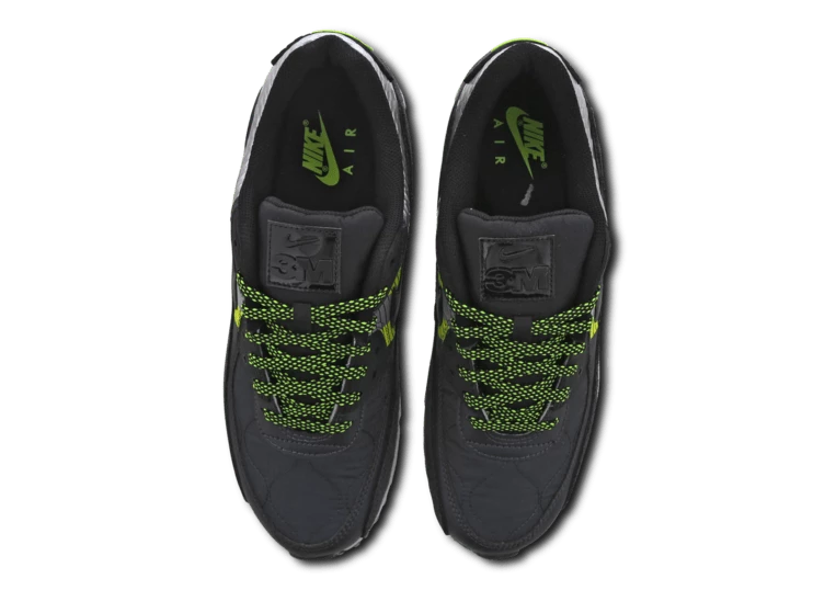 Nike Air Max 90 3M Volt Black CZ2975-002 Dead Stock