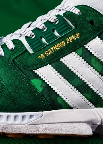 Bape x Undefeated x adidas ZX 8000 Green
