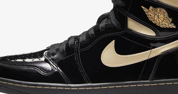 Jordan 1 Patent Black/Gold