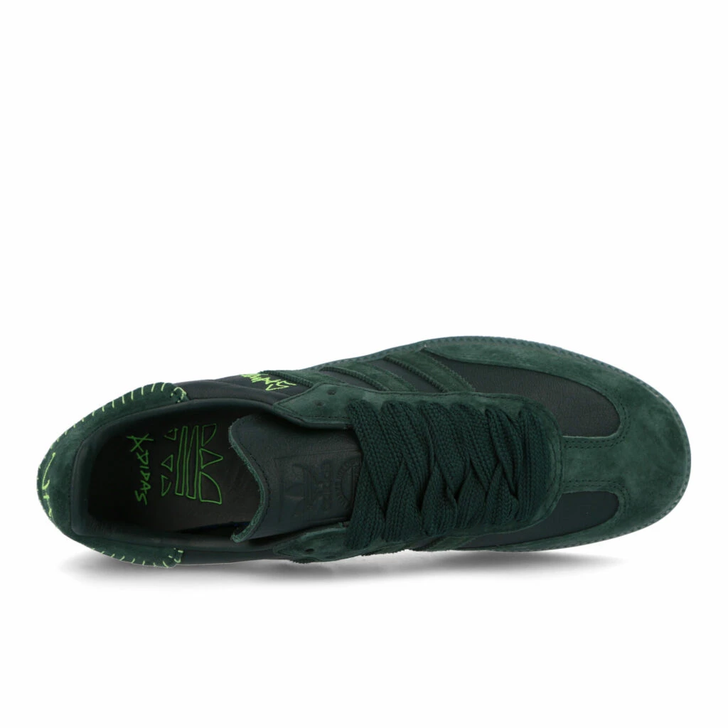 adidas gazelle silver green womens Adidas Mens Jonah Hill Samba 'Green Night' Shoes – Extra Butter