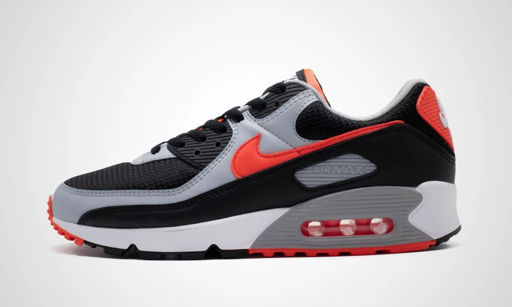 Air max 90 noir et rouge on sale