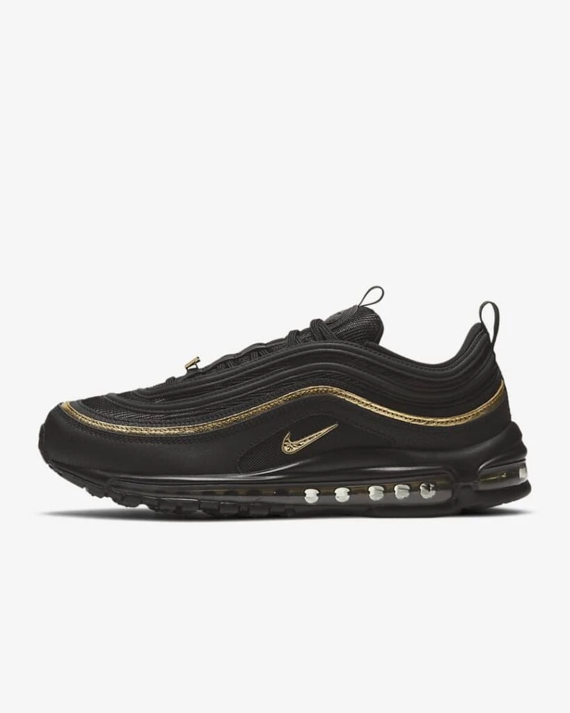 Nike Air Max 97 Black Metallic Gold Dead Stock