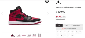 Jordan 1 Mid Bred - all sizes