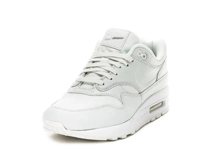 Nike air max 1 white leather best sale