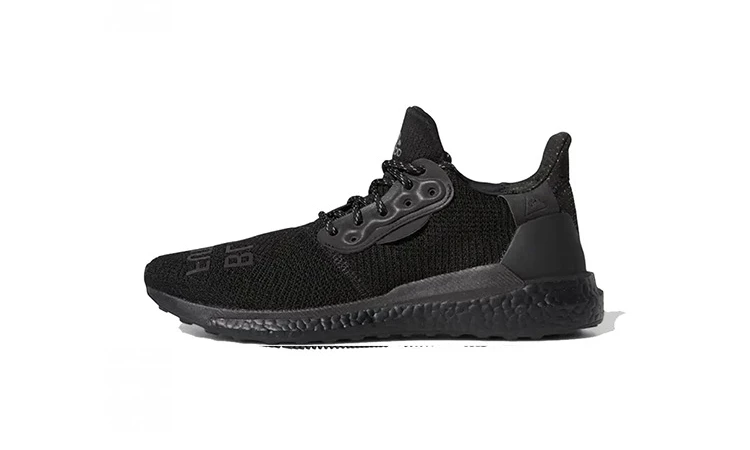 Adidas pharrell williams black running shoes hotsell