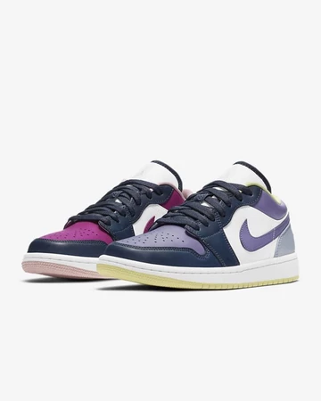 Jordan 1 Low Mismatched Purple Magenta DJ4342-400