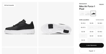 Air Force 1 Pixel White - All Sizes