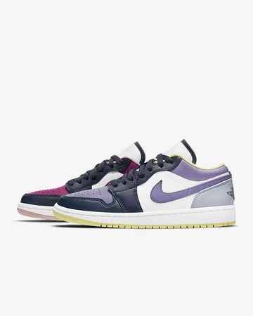 Jordan 1 Low Mismatched Purple Magenta DJ4342-400