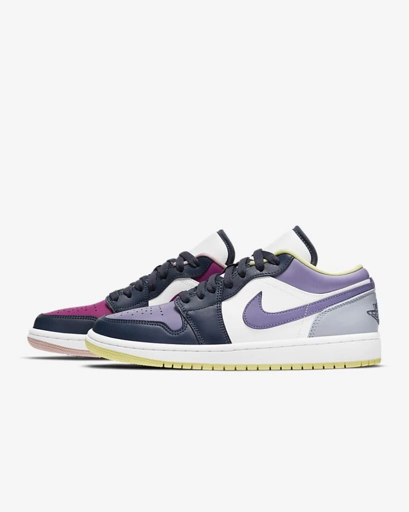 Jordan 1 Low Mismatched Purple Magenta DJ4342-400 | Dead Stock