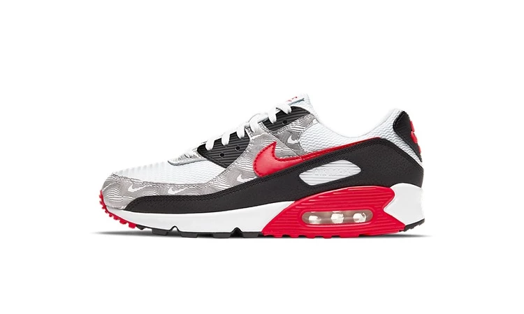 Nike air max 90 red white best sale