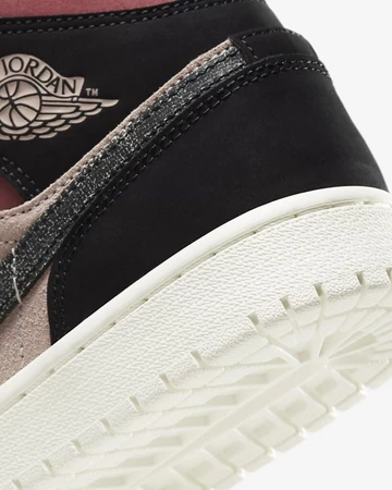 Jordan 1 Mid Burgundy Dusty Pink