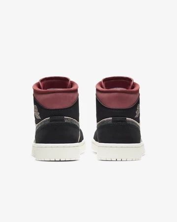 Jordan 1 Mid Burgundy Dusty Pink