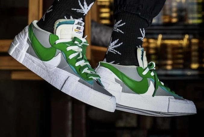 Nike x Sacai Blazer Low Classic Green DD1877-001 Dead Stock