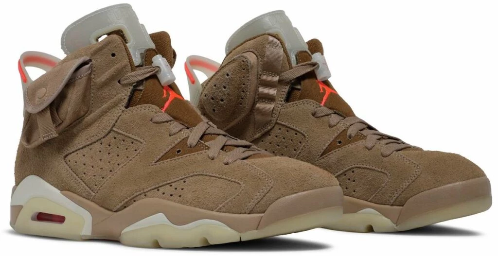 Travis Scott Jordan 6 British Khaki DH0690 200 Dead Stock