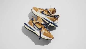 Nike Sacai VaporWaffle Tan Navy