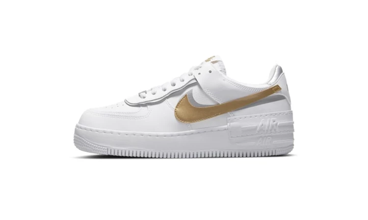 Air Force 1 Shadow Gold Swoosh