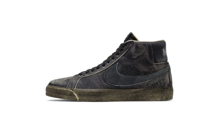 Black suede nike high tops online