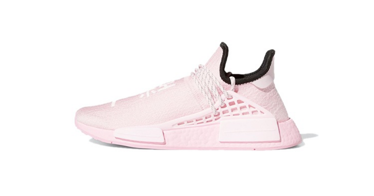 pink adidas human race