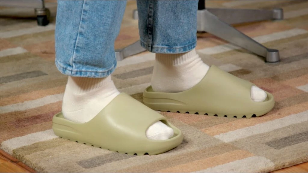 adidas gazelle silver green womens adidas Yeezy Slide 'Resin' (2022) – Reborn