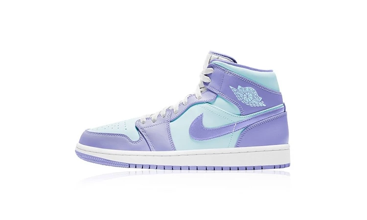 Jordan 1 Mid Purple Aqua