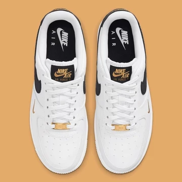 Nike Air Force 1 White Black Gold