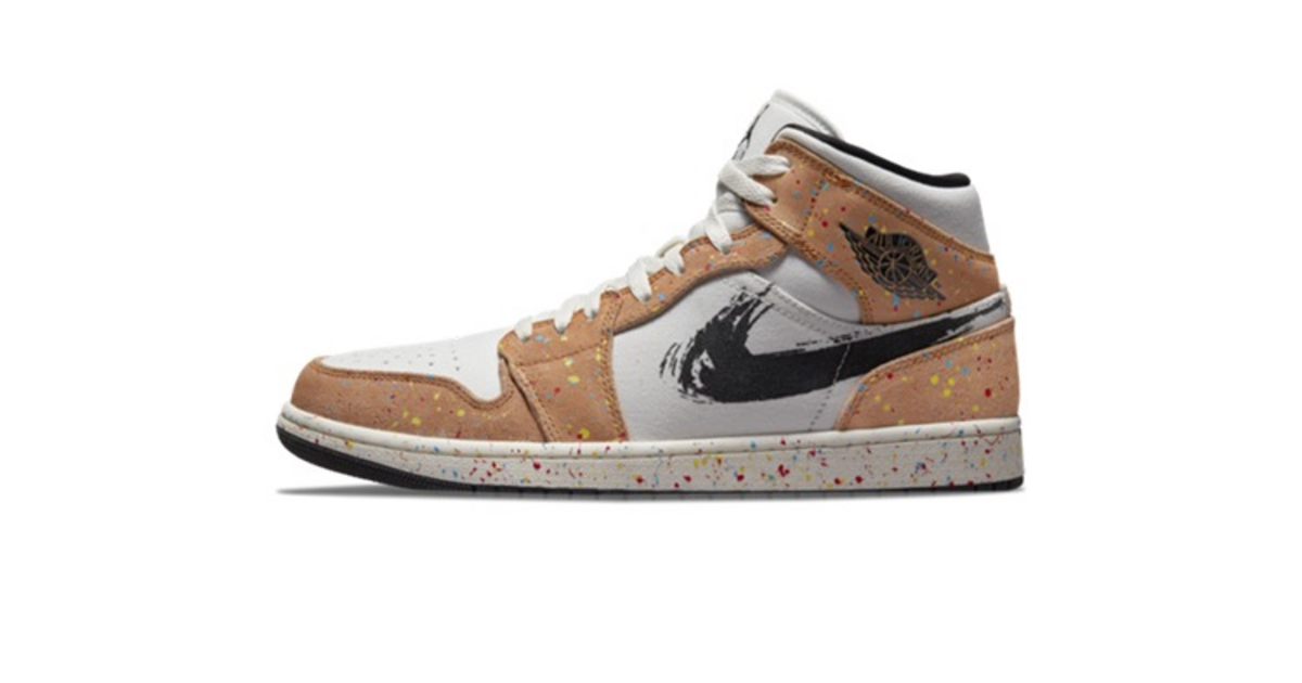air jordan 1 mid royal paint splatter release date