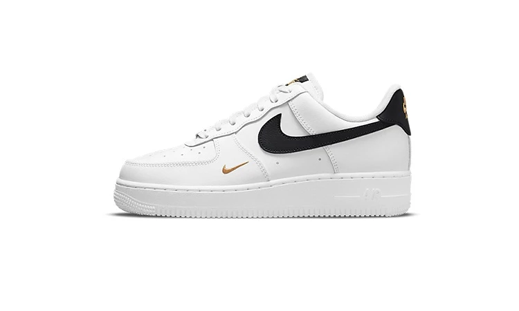 Nike Air Force 1 White Black Gold CZ0270 102 Dead Stock