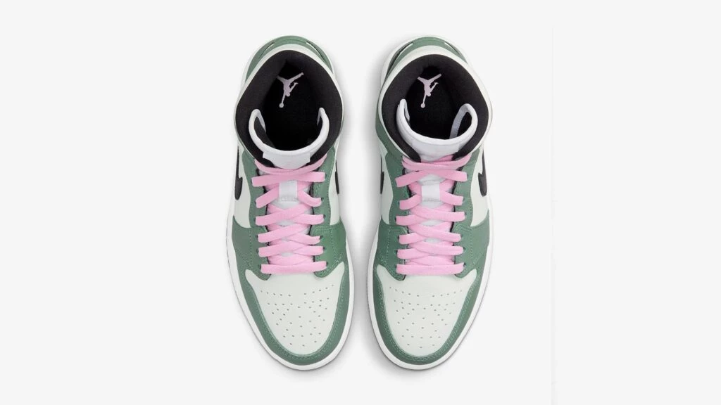 Black green and pink jordans online