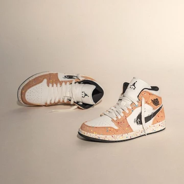Jordan 1 Mid Paint Splatter Brushstroke