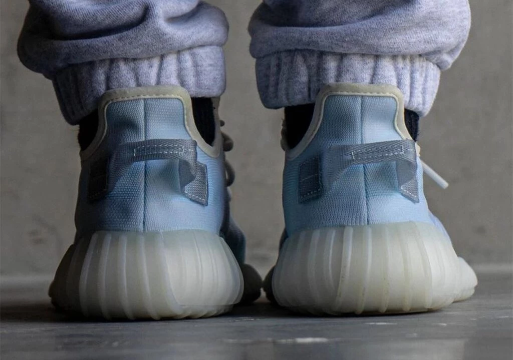 adidas gazelle silver green womens Yeezy Men's QNTM Frozen Blue High Top Sneakers