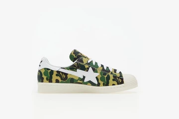 Bape x adidas Superstar Green Camo
