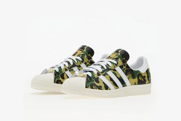 Bape x adidas Superstar Green Camo