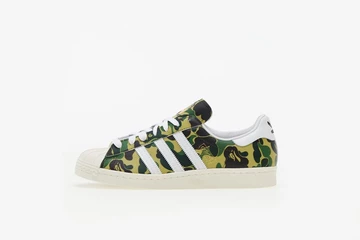 Bape x adidas Superstar Green Camo