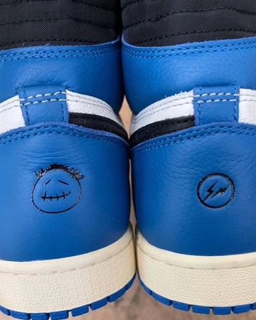 Jordan 1 High Travis Scott x Fragment Military Blue