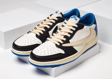 Jordan 1 Low Travis Scott x Fragment Military Blue