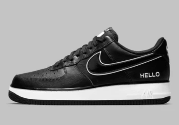 Air Force 1 Hello My Name Is Black