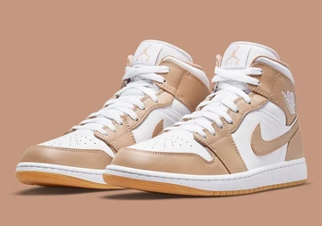Jordan 1 Mid Tan Gum