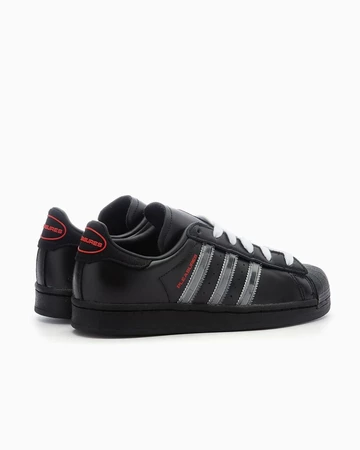 Pleasures x adidas Superstar Carbon Black