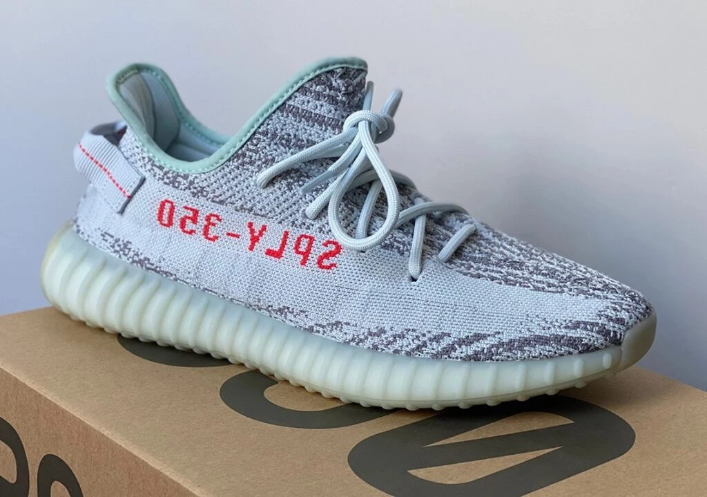 Beluga blue tint yeezy on sale