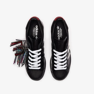 Pleasures x adidas Superstar Carbon Black