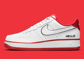 Air Force 1 Hello My Name Is Red