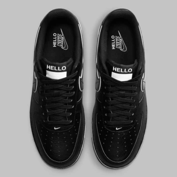 Air Force 1 Hello My Name Is Black