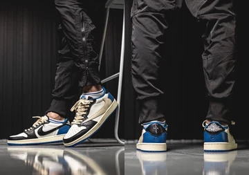 Jordan 1 Low Travis Scott x Fragment Military Blue