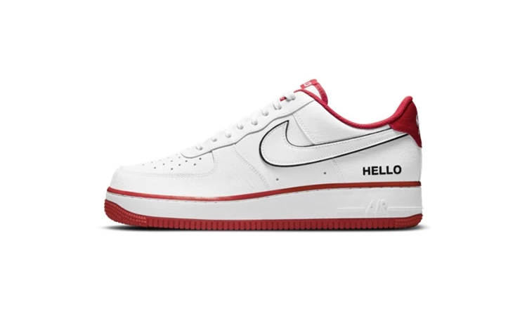 Air Force 1 Hello My Name Is Red