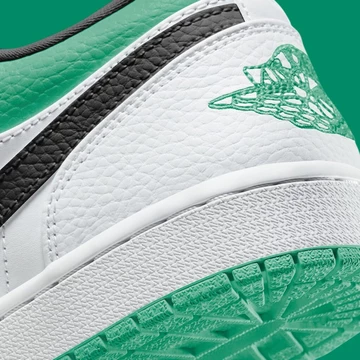Jordan 1 Low White/Lucky Green