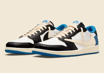 Jordan 1 Low Travis Scott x Fragment Military Blue
