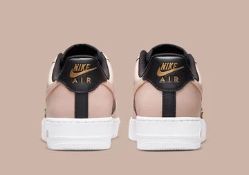 Air Force 1 Tan Black Gold Shoelery