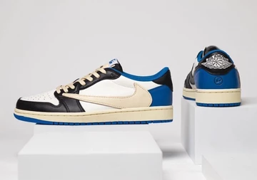 Jordan 1 Low Travis Scott x Fragment Military Blue