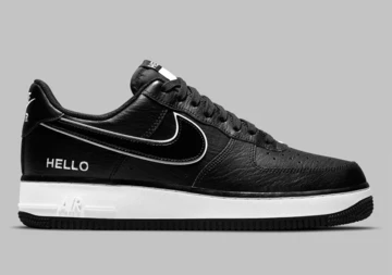 Air Force 1 Hello My Name Is Black